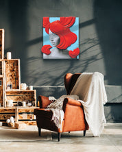 Camouflaged selves cutting hair - DOKHBI ARTWORKS Kim Min Kyoung Mixed Media