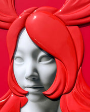 korean art, Camouflaged selves cutting hair - DOKHBI ARTWORKS Kim Min Kyoung Mixed Media