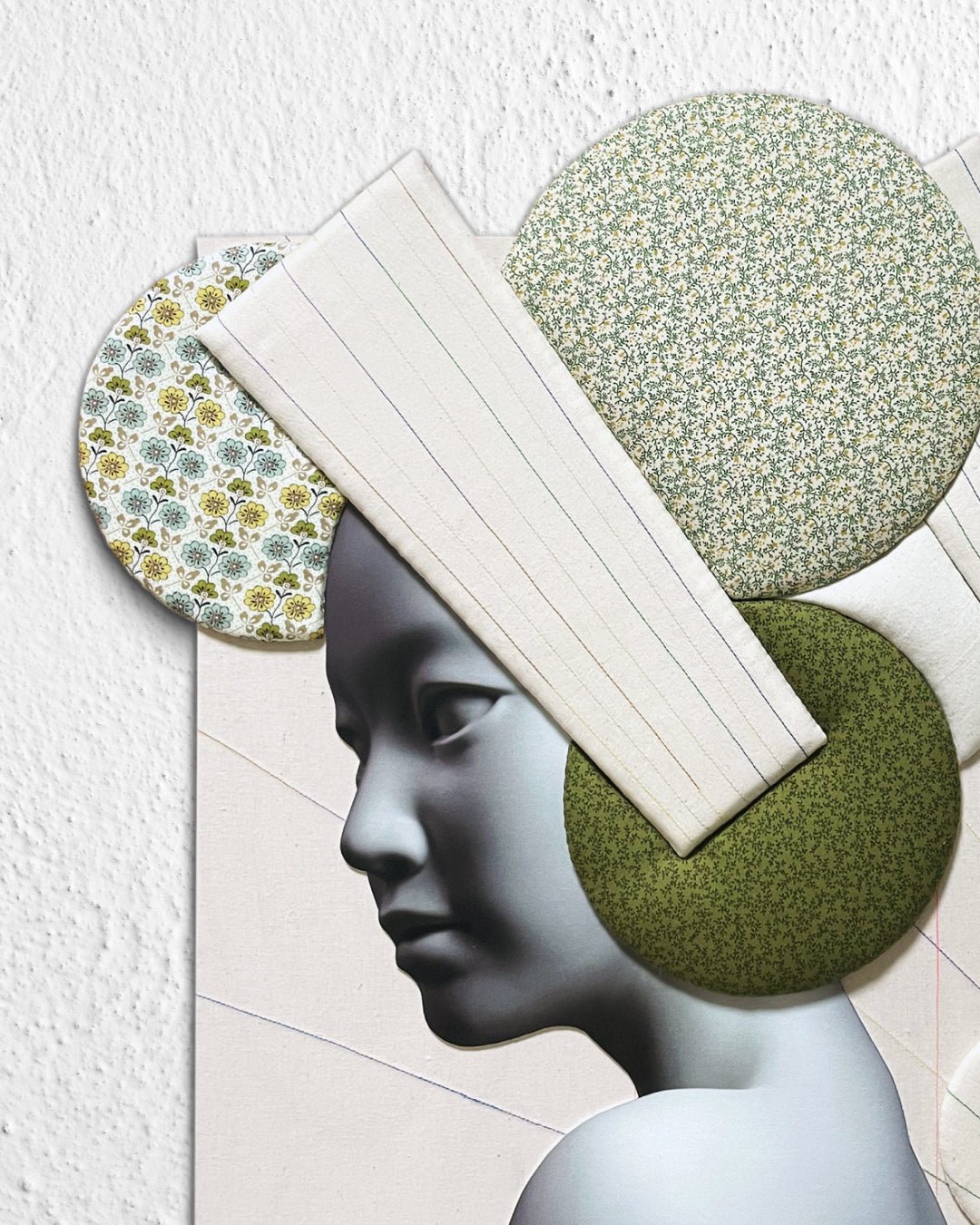 korean art, Camouflaged selves Unveild layers - DOKHBI ARTWORKS Kim Min Kyoung Mixed Media