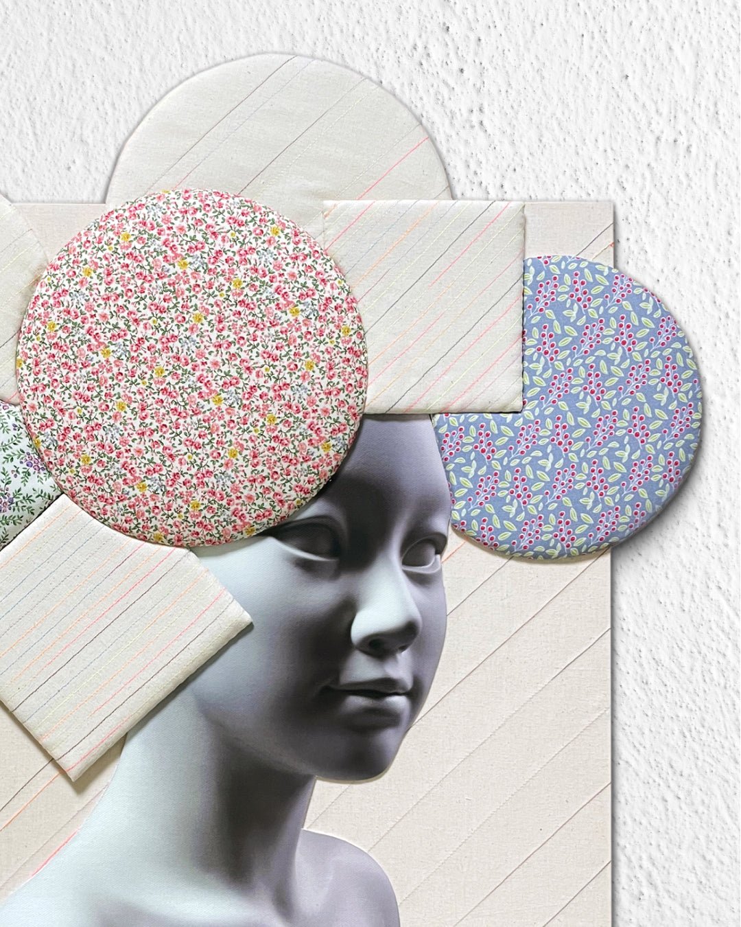korean art, Camouflaged selves Unveild layers - DOKHBI ARTWORKS Kim Min Kyoung Mixed Media