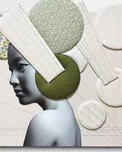 korean art, Camouflaged selves Unveild layers - DOKHBI ARTWORKS Kim Min Kyoung Mixed Media