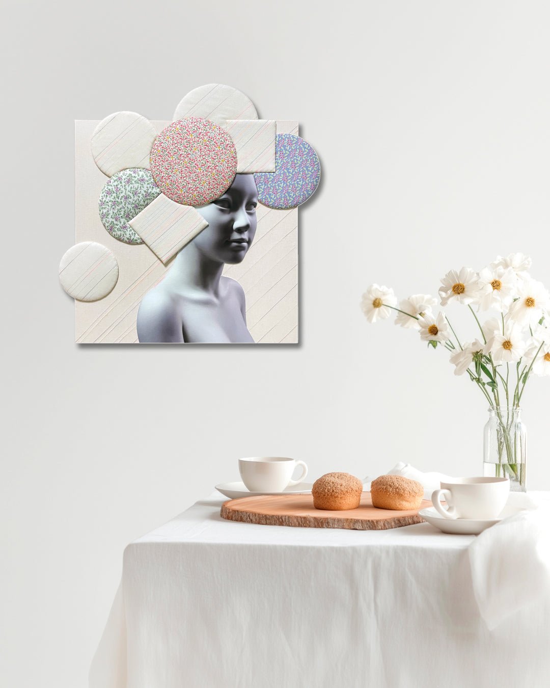 korean art, Camouflaged selves Unveild layers - DOKHBI ARTWORKS Kim Min Kyoung Mixed Media