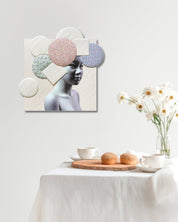 korean art, Camouflaged selves Unveild layers - DOKHBI ARTWORKS Kim Min Kyoung Mixed Media