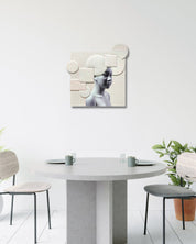 korean art, Camouflaged selves Unveild layers - DOKHBI ARTWORKS Kim Min Kyoung Mixed Media