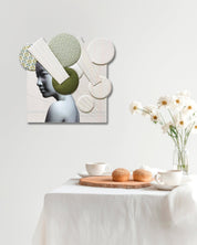 korean art, Camouflaged selves Unveild layers - DOKHBI ARTWORKS Kim Min Kyoung Mixed Media