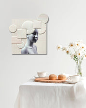 korean art, Camouflaged selves Unveild layers - DOKHBI ARTWORKS Kim Min Kyoung Mixed Media