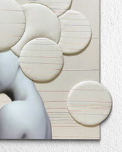 korean art, Camouflaged selves Unveild layers - DOKHBI ARTWORKS Kim Min Kyoung Mixed Media