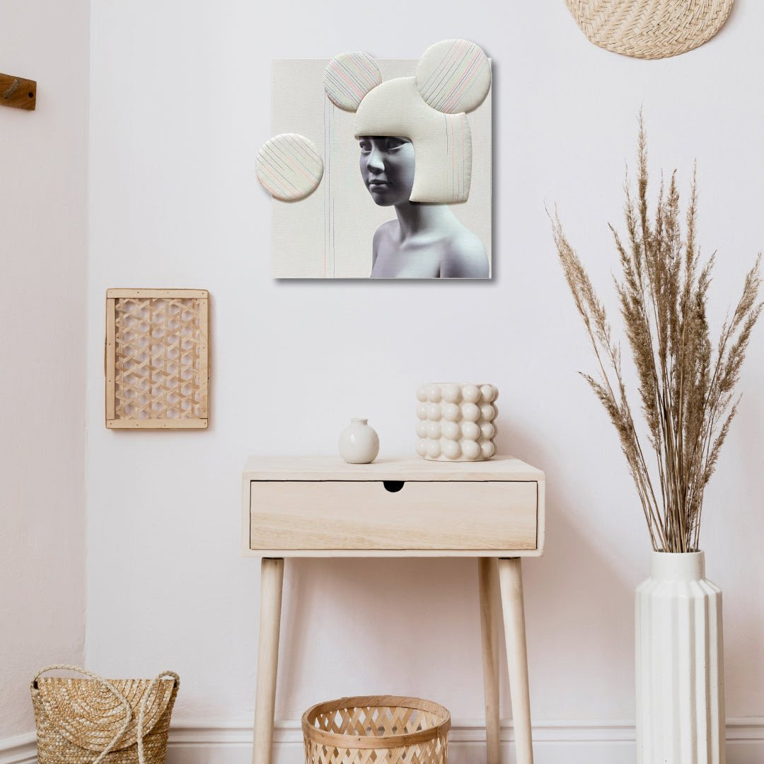 korean art, Camouflaged selves Unveild layers - DOKHBI $1000 ARTWORKS Kim Min Kyoung