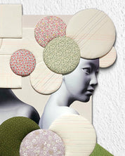 korean art, Camouflaged selves Unveild layers - DOKHBI ARTWORKS Kim Min Kyoung Mixed Media