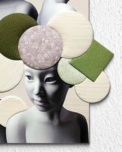 korean art, Camouflaged selves Unveild layers - DOKHBI ARTWORKS Kim Min Kyoung Mixed Media