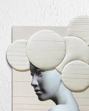 korean art, Camouflaged selves Unveild layers - DOKHBI ARTWORKS Kim Min Kyoung Mixed Media