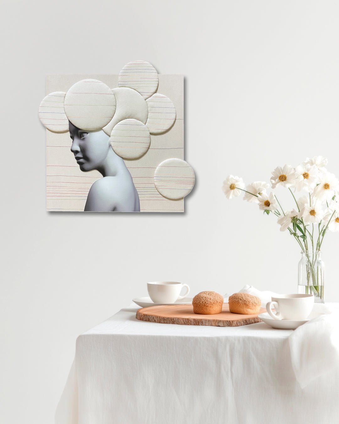 korean art, Camouflaged selves Unveild layers - DOKHBI ARTWORKS Kim Min Kyoung Mixed Media