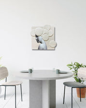 korean art, Camouflaged selves Unveild layers - DOKHBI ARTWORKS Kim Min Kyoung Mixed Media