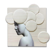 korean art, Camouflaged selves Unveild layers - DOKHBI ARTWORKS Kim Min Kyoung Mixed Media