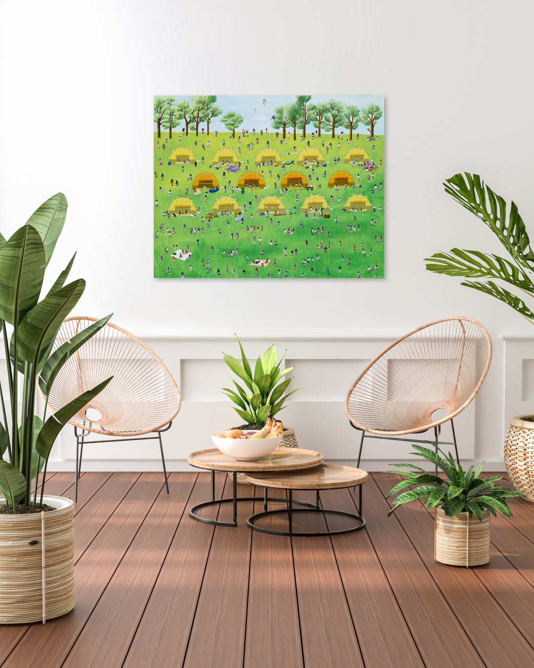 korean art, Camping - DOKHBI ARTWORKS Lee Kyoung Hyun Painting