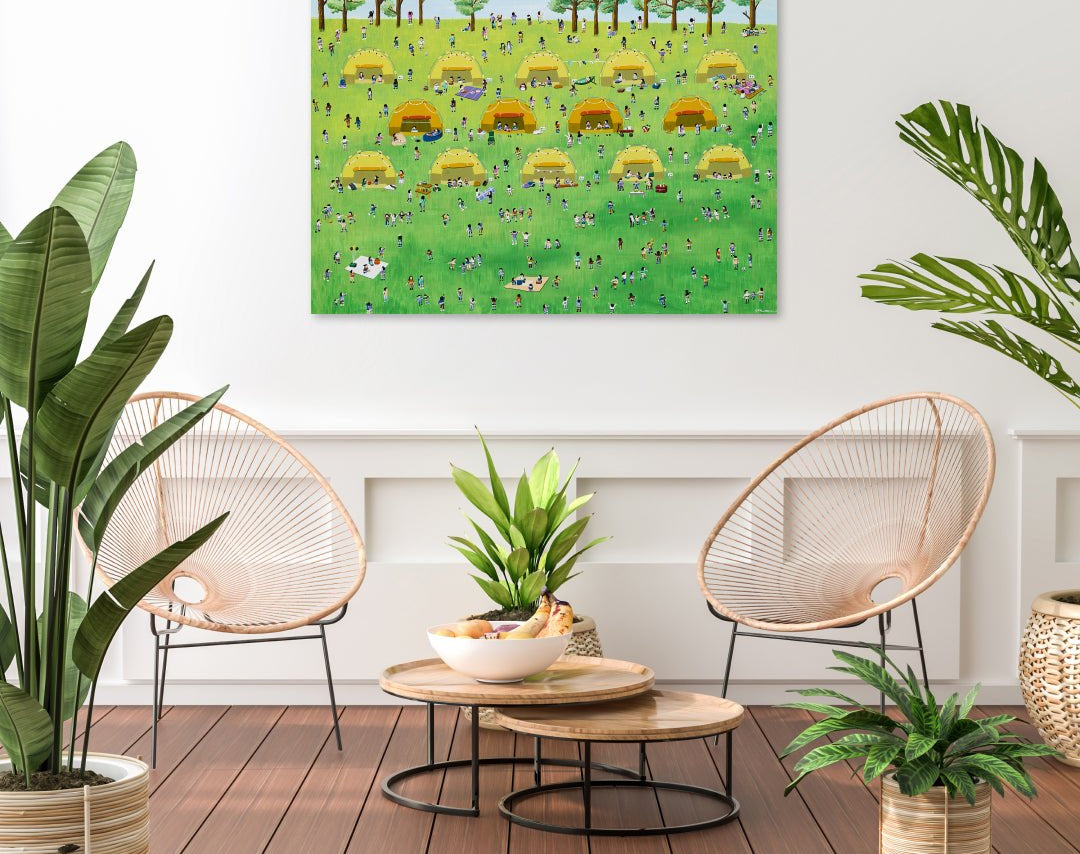 korean art, Camping - DOKHBI ARTWORKS Lee Kyoung Hyun Painting