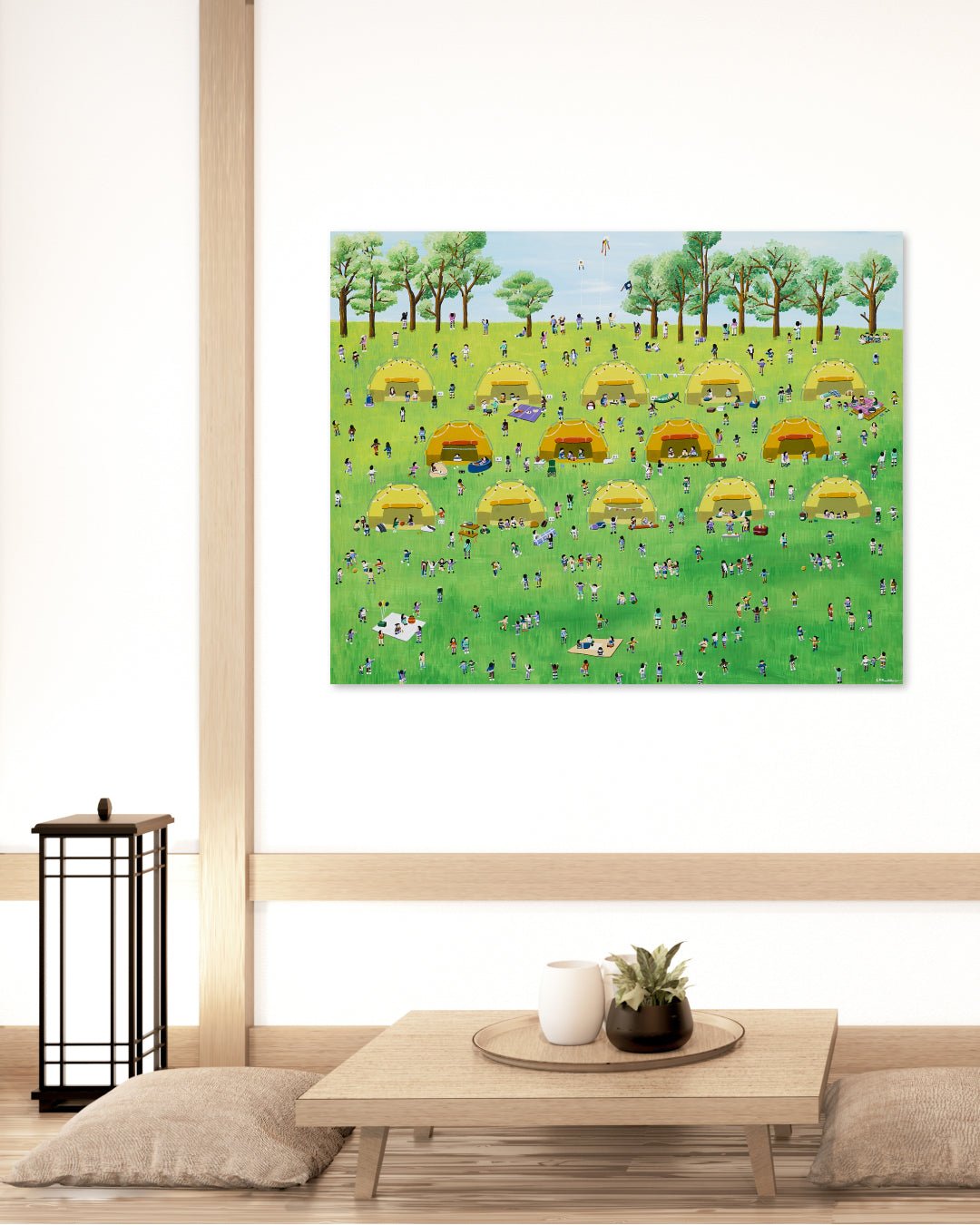 korean art, Camping - DOKHBI ARTWORKS Lee Kyoung Hyun Painting