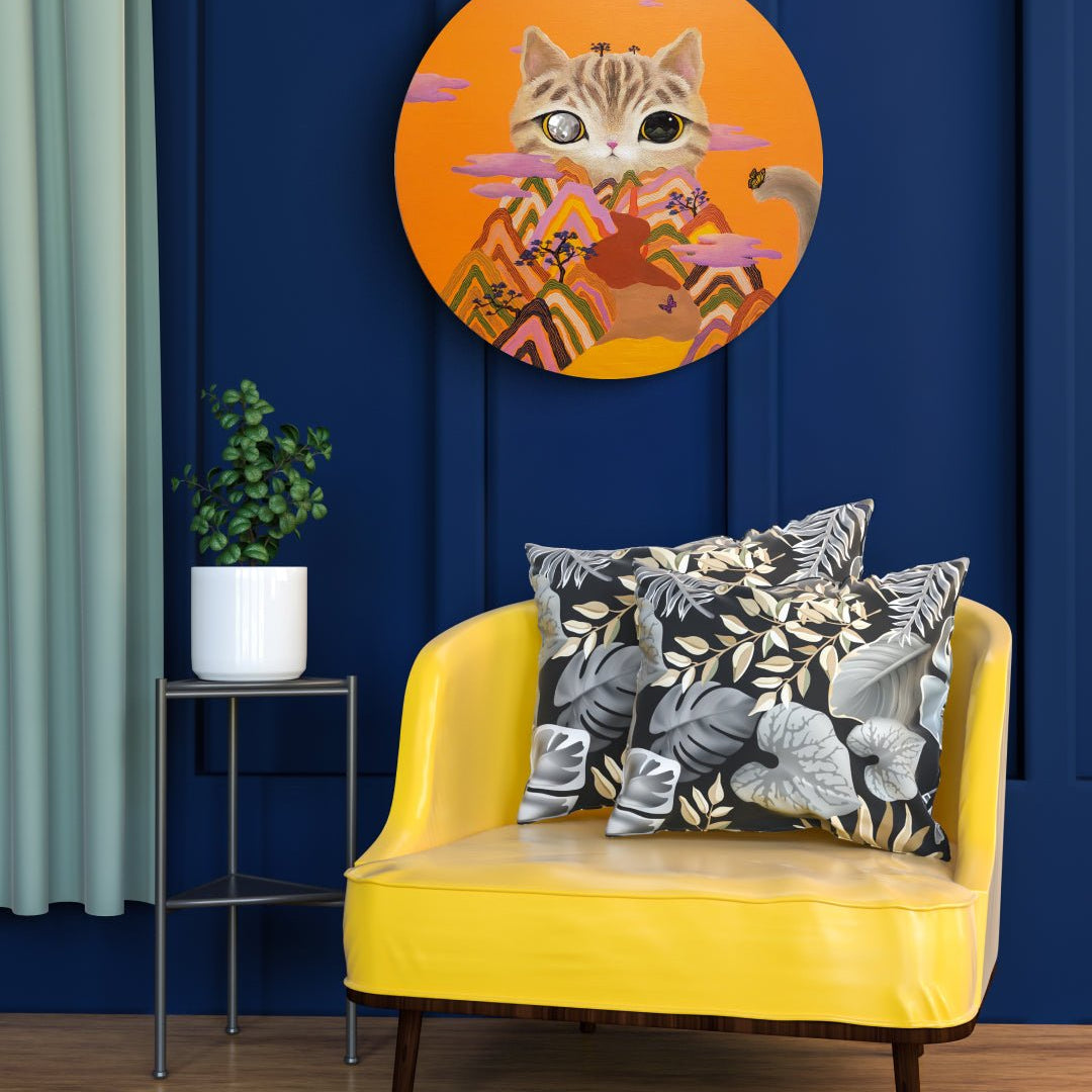 korean art, Cat Mountain 5 - DOKHBI ARTWORKS ASEUM Painting