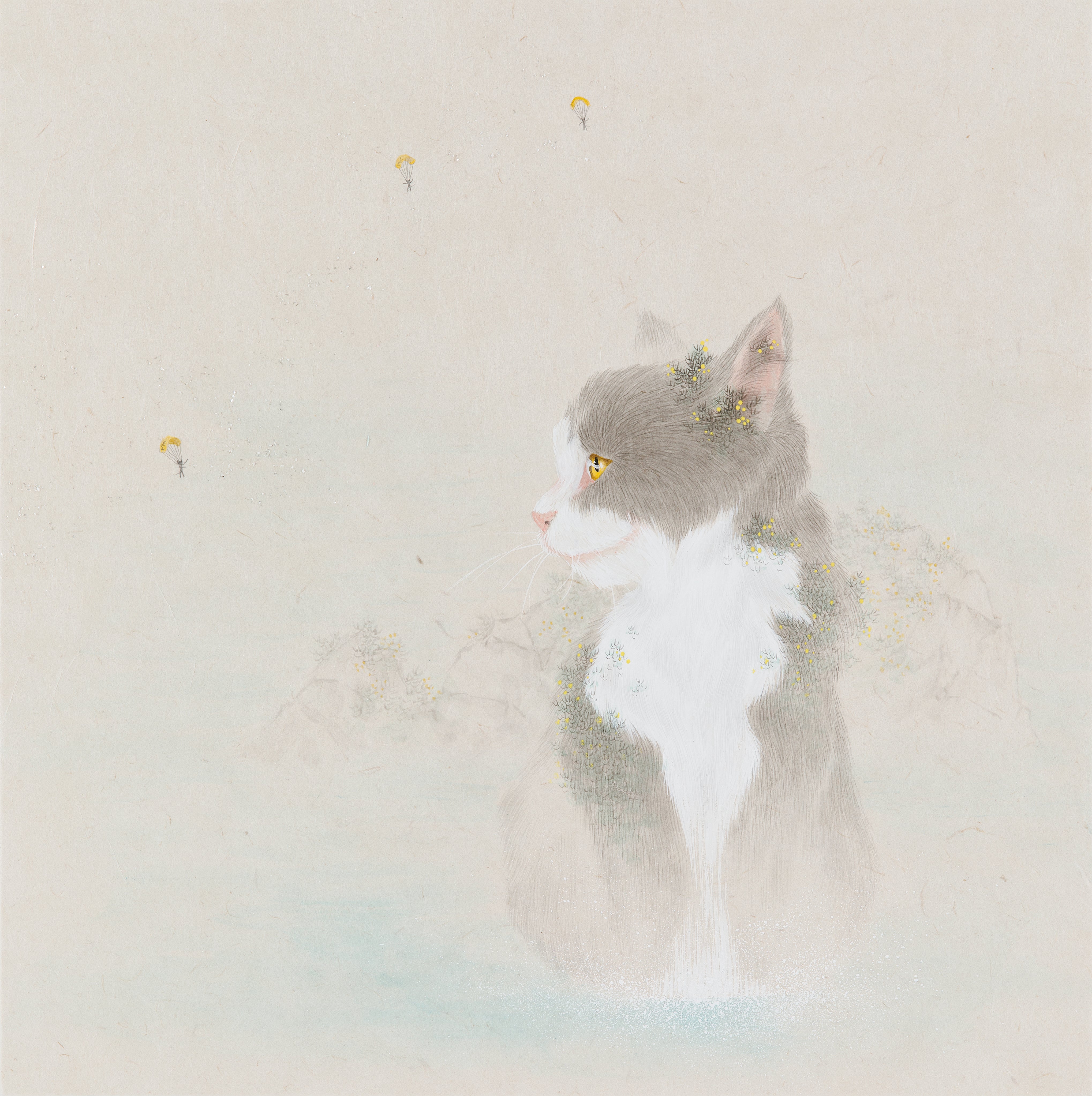 chubert_4_Impromptus_D.935_no.3_in_B_flat_Major_The_Great_Catsby_110._45.2x45.2cm._Mixed_media_on_Korean_paper._2025.jpg
