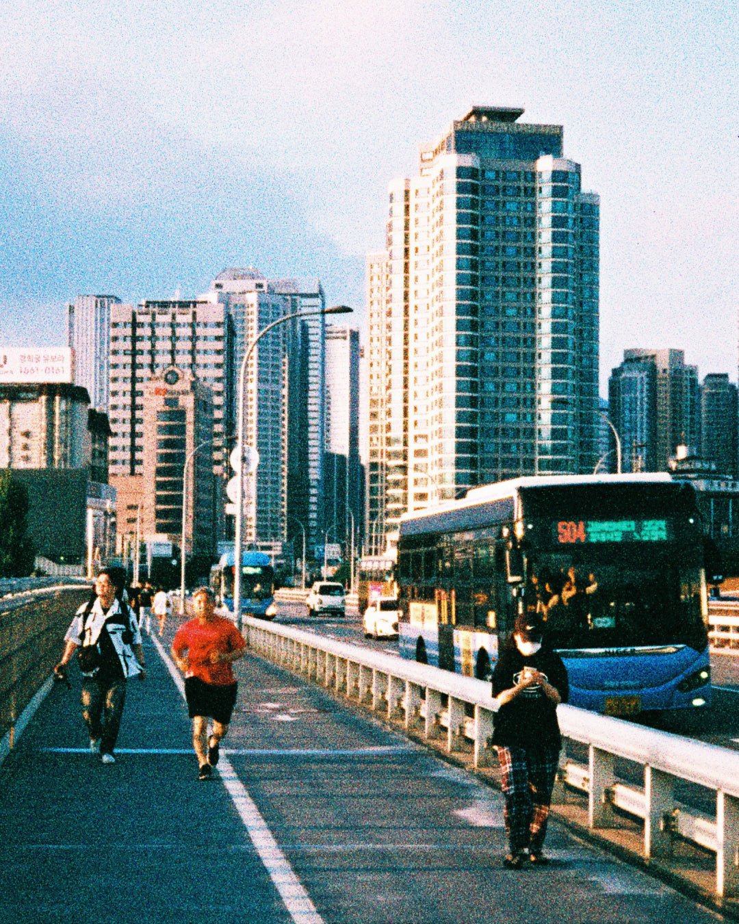City Life close-up detail, premium matte canvas print by Korean photographer SeongHa LEE