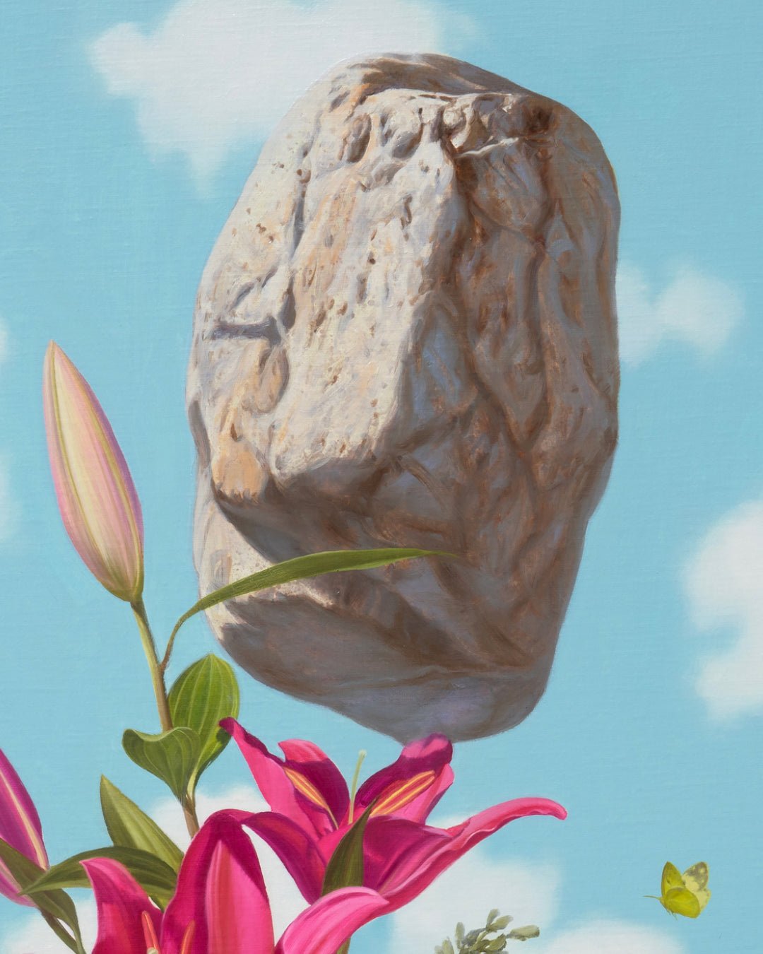 Confession close-up detail, Oil on canvas texture by artist Park Jung Yong 2024