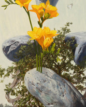 Confession surface detail - Oil on canvas by Park Jung Yong, Korean fine art 2024