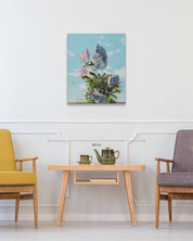 korean art, Confession I - DOKHBI ARTWORKS Painting PARK JUNG YONG ARTWORKS dokkaebi dokebi k - art Confession I size reference 72.7x60.6cm - original Korean painting by PARK JUNG YONG DOKHBI