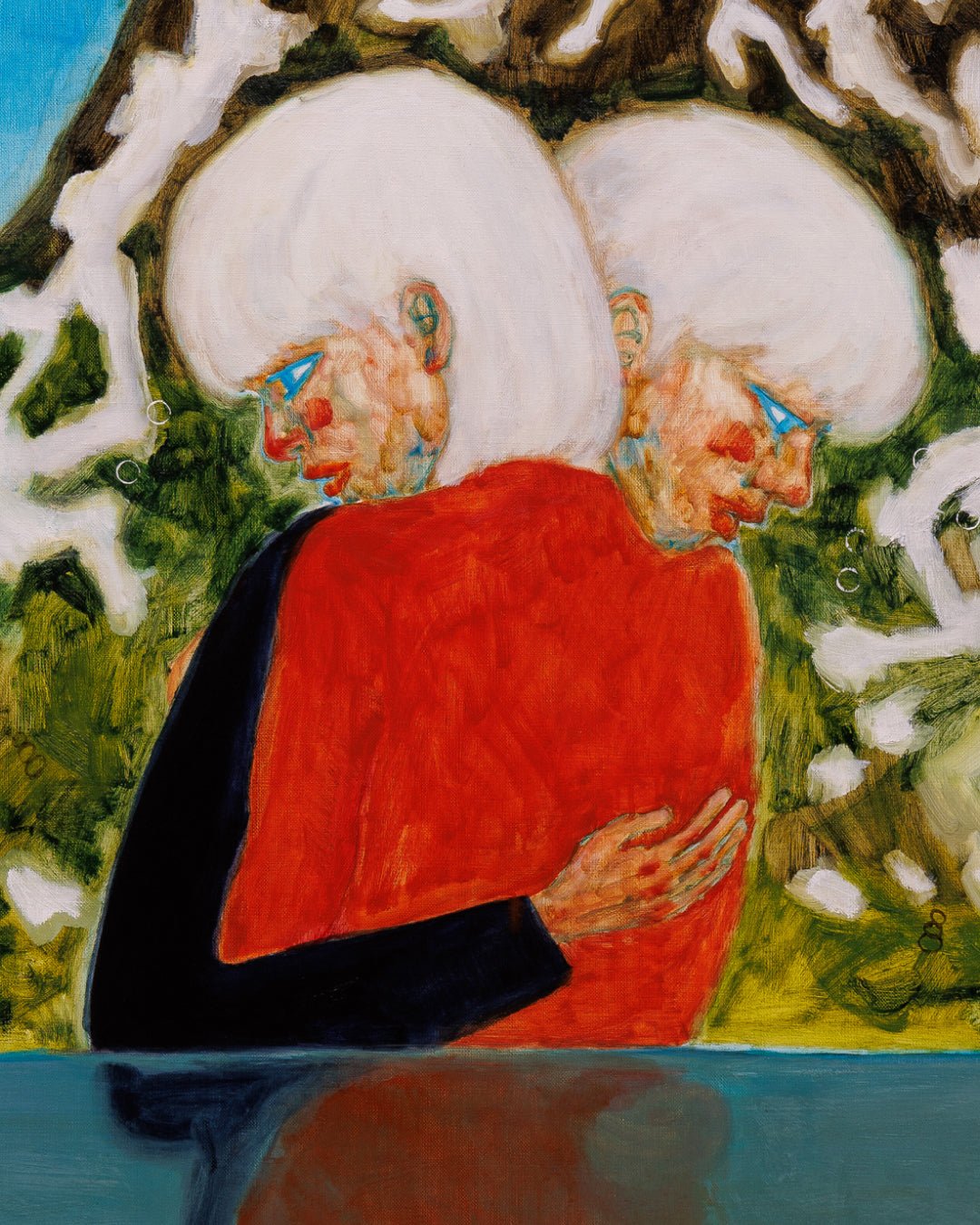 korean art, Crossed Beings - DOKHBI ARTWORKS Jineui Heo Painting ARTWORKS dokkaebi dokebi k - art Crossed Beings DOKHBI