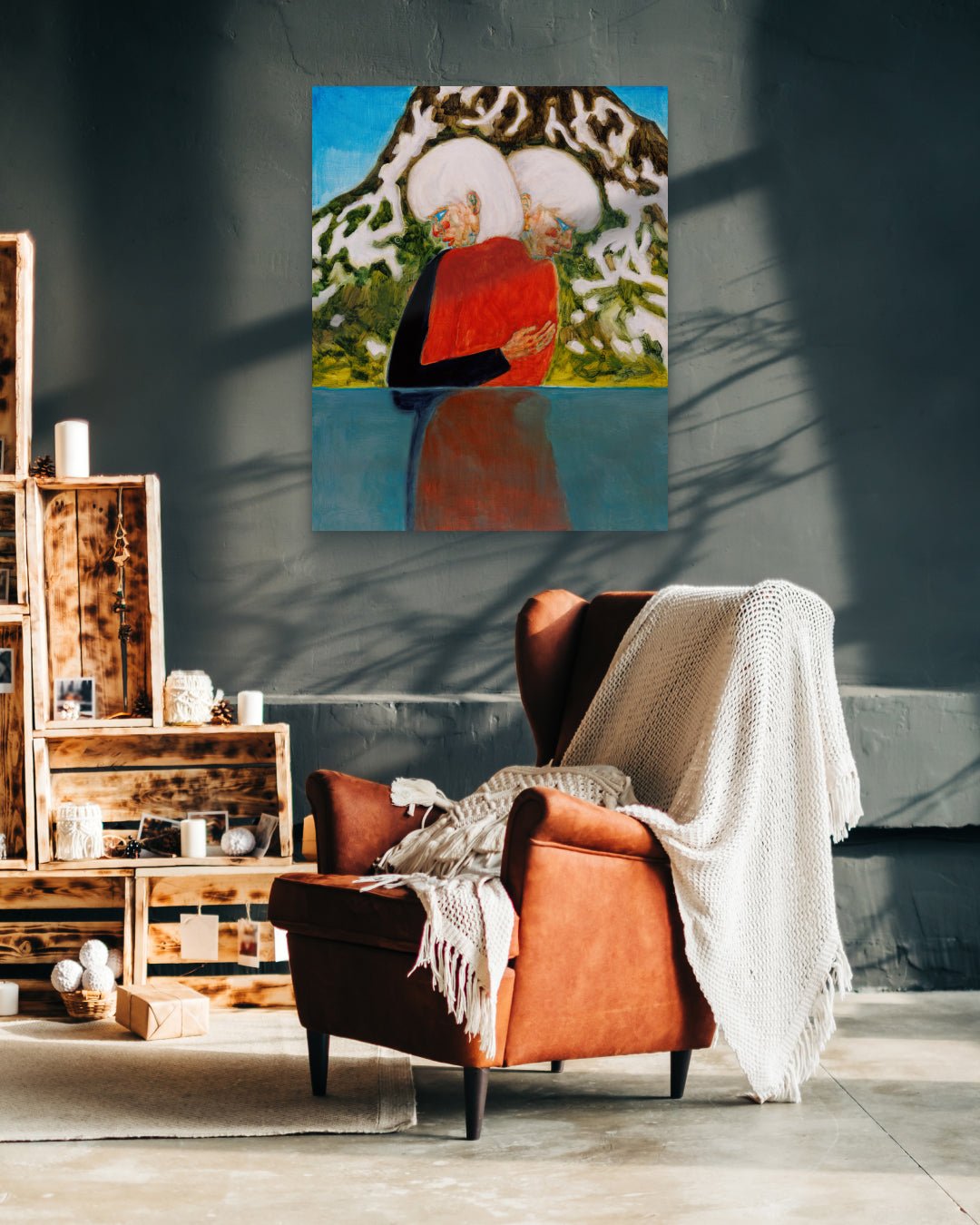 korean art, Crossed Beings - DOKHBI ARTWORKS Jineui Heo Painting ARTWORKS dokkaebi dokebi k - art Crossed Beings DOKHBI