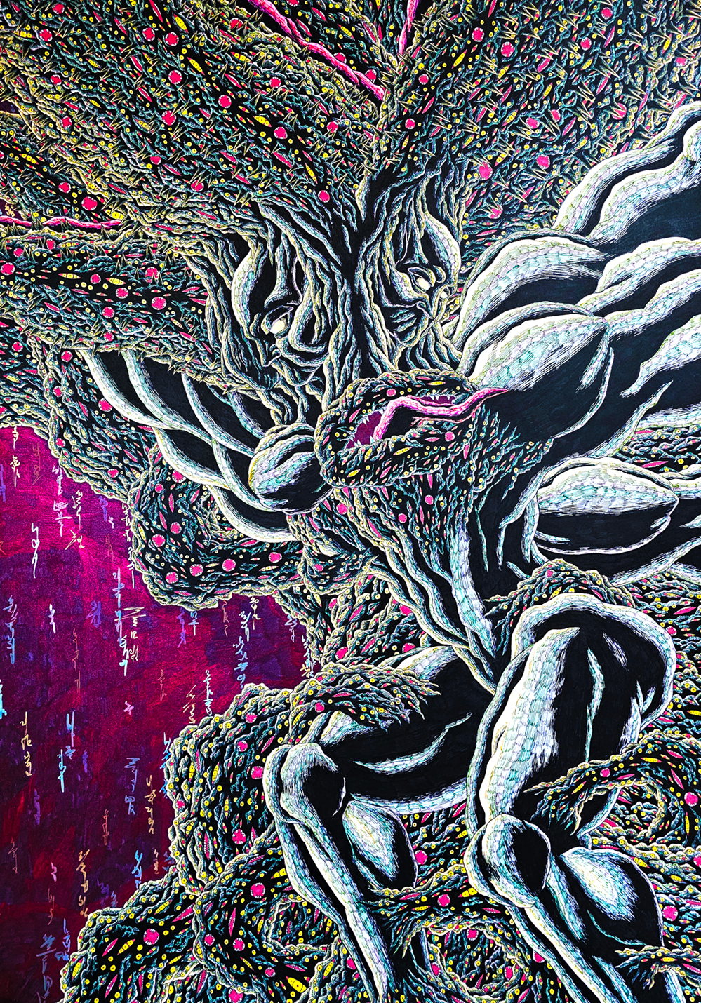 CRU FINAL II - Pen on Paper 107x78cm by Kang Hoon, Korean Contemporary Art 2025