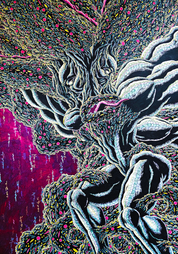 CRU FINAL II - Pen on Paper 107x78cm by Kang Hoon, Korean Contemporary Art 2025