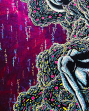 CRU FINAL II surface detail - pen on paper by Kang Hoon, Korean fine art 2025