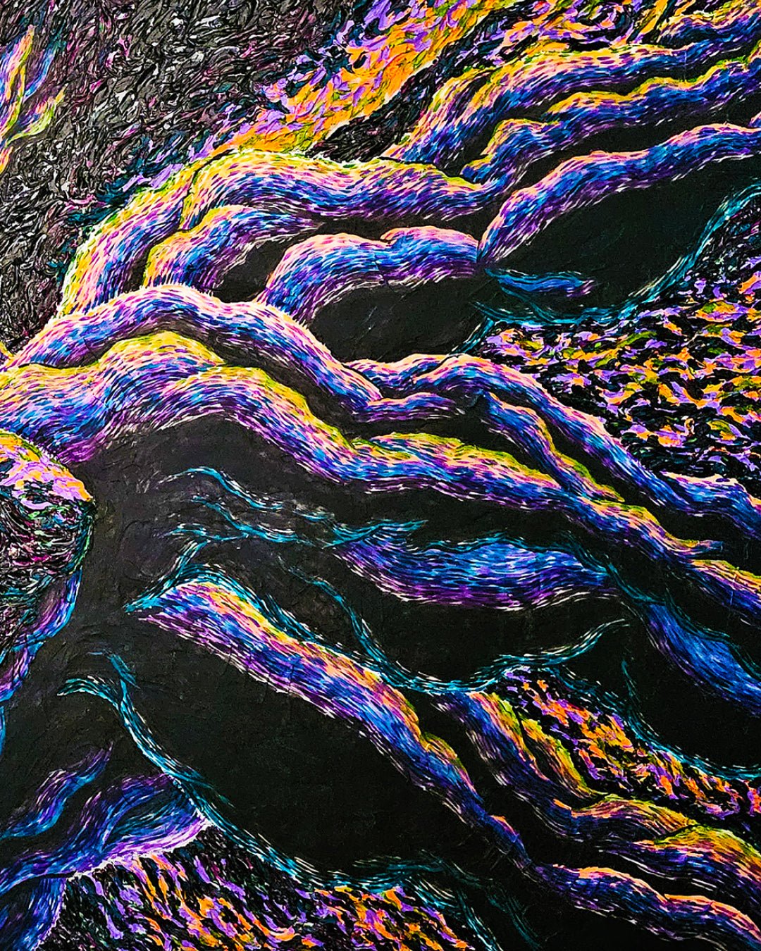 CRU FINAL IV surface detail - Acrylic on Canvas by Kang Hoon, Korean fine art 2024