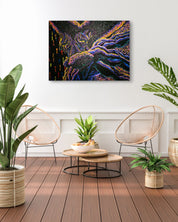 CRU FINAL IV by Kang Hoon displayed in modern living room, original Korean painting 2024