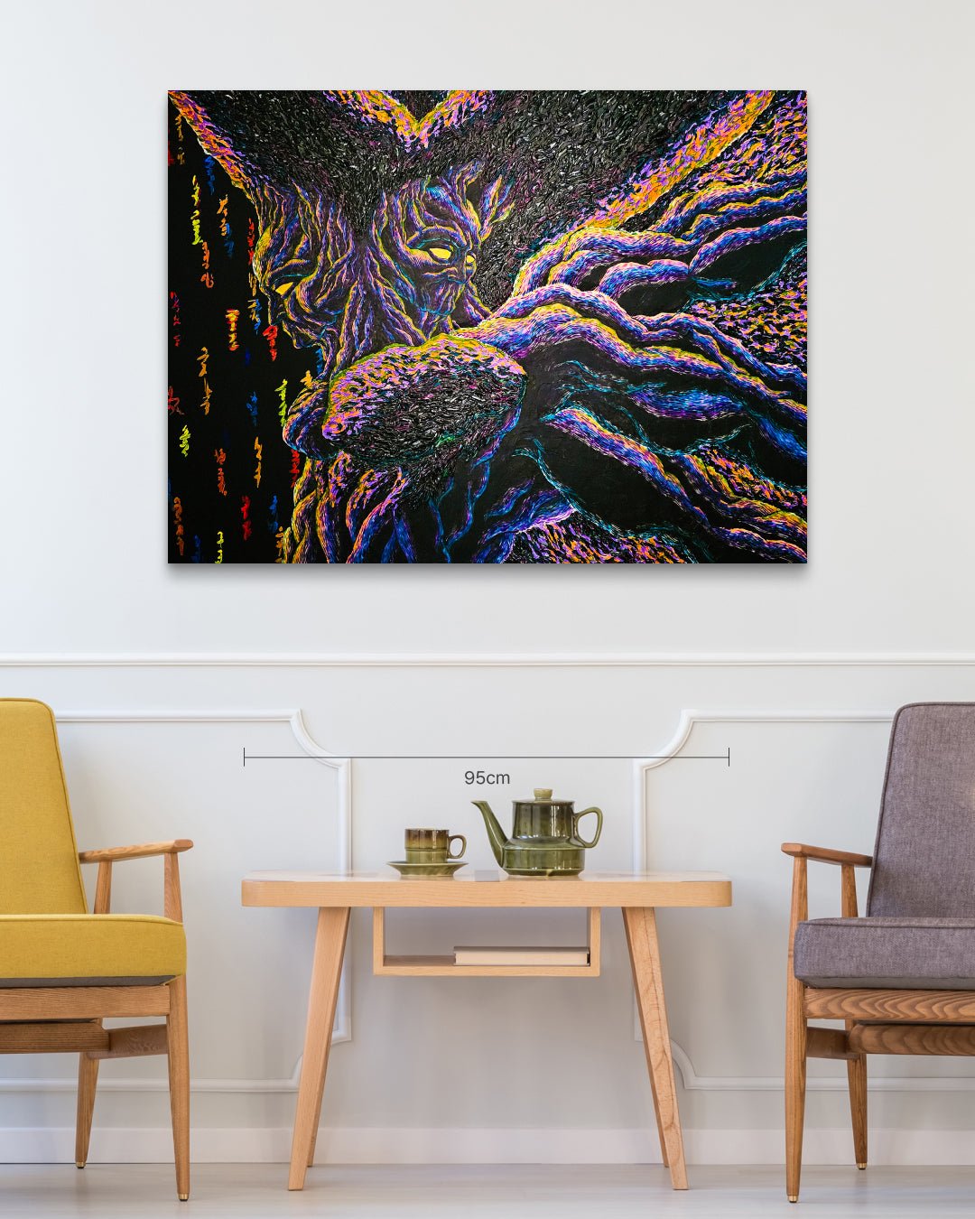 CRU FINAL IV size reference 130.3x97cm - original Korean painting by Kang Hoon
