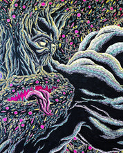 CRU FINAL close-up detail, intricate pen line work by Korean artist Kang Hoon