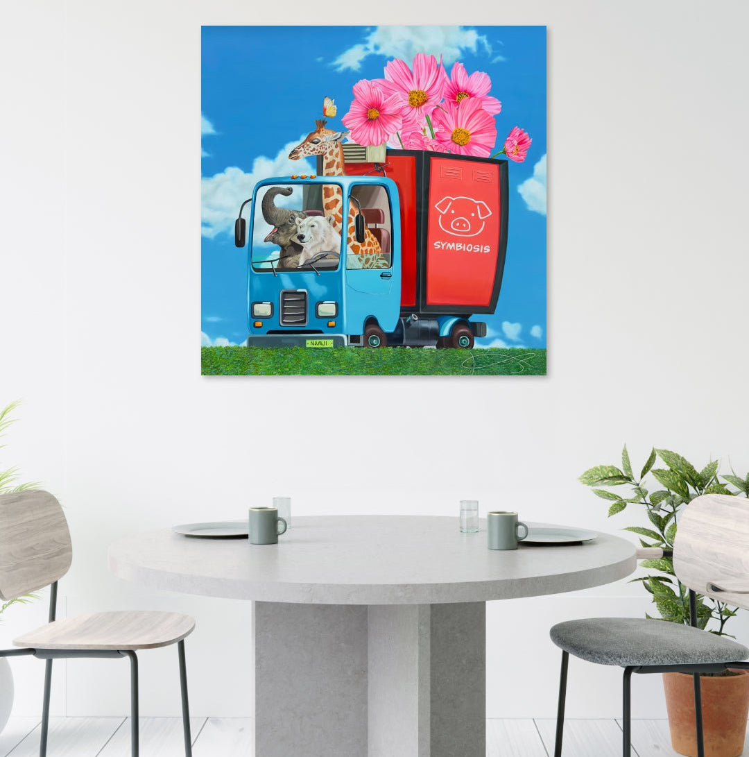 korean art, Delivering Flowers - DOKHBI ARTWORKS Nam ji hyung Painting