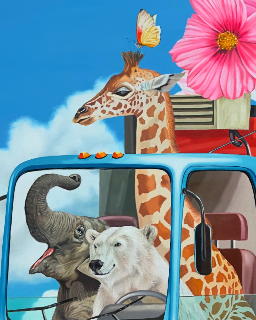 korean art, Delivering Flowers - DOKHBI ARTWORKS Nam ji hyung Painting