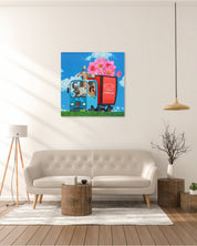 korean art, Delivering Flowers - DOKHBI ARTWORKS Nam ji hyung Painting