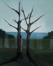 Delusional Gaze - Oil on Canvas 72.7x90.9cm by Sijin Lee, Korean Contemporary Art 2025