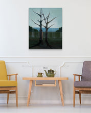Delusional Gaze size reference 72.7x90.9cm - original Korean painting by Sijin Lee