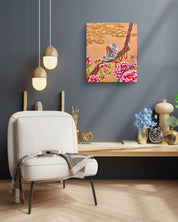 Destiny 1 by Hwui yeon Lee displayed in modern living room, original Korean traditional painting 2024