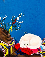 Destiny 2 close-up detail, Bunchae pigment texture by Korean artist Hwui yeon Lee