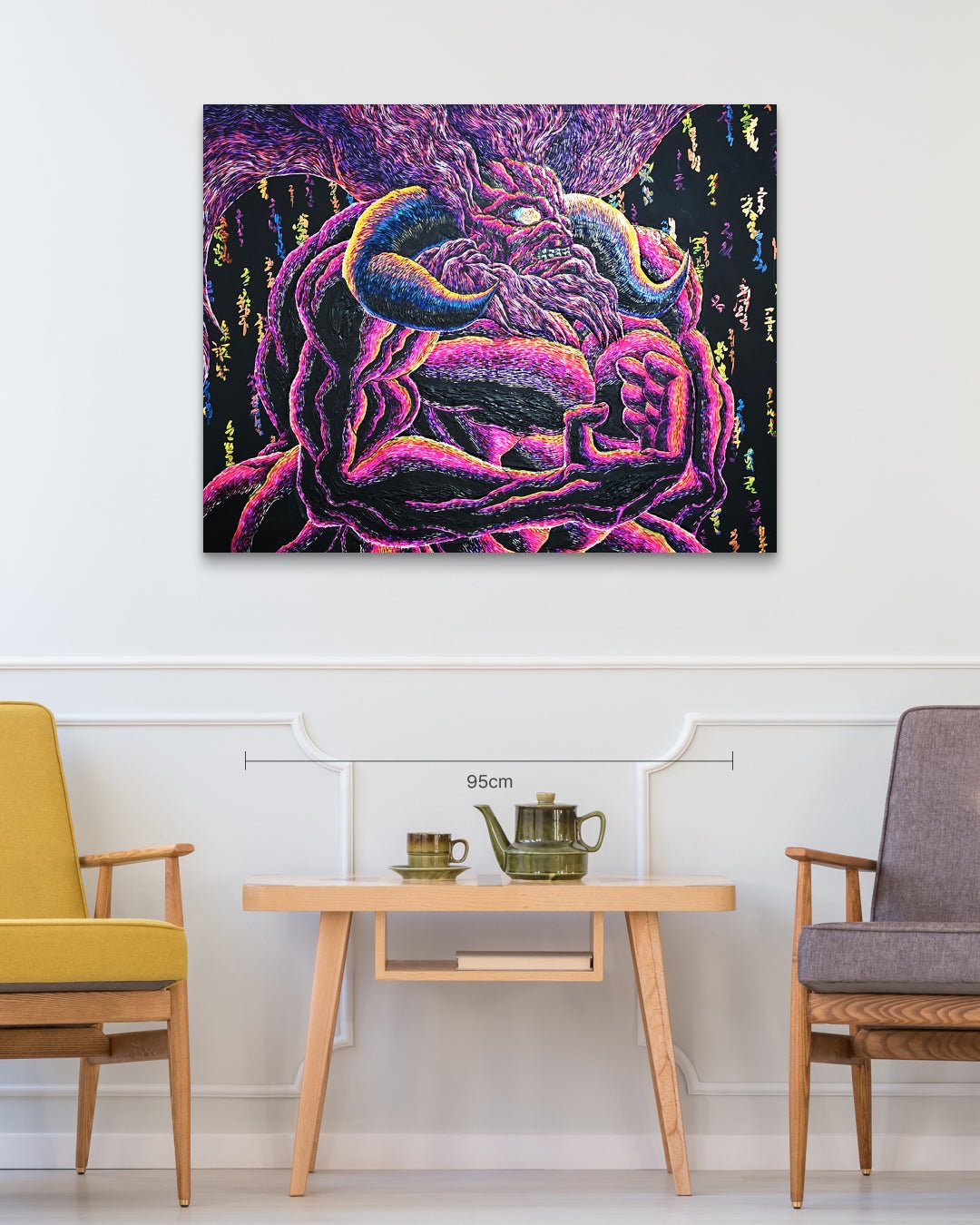 DR oud size reference 116.8x91cm - original Korean painting by Kang Hoon