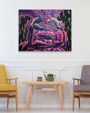 DR oud size reference 116.8x91cm - original Korean painting by Kang Hoon