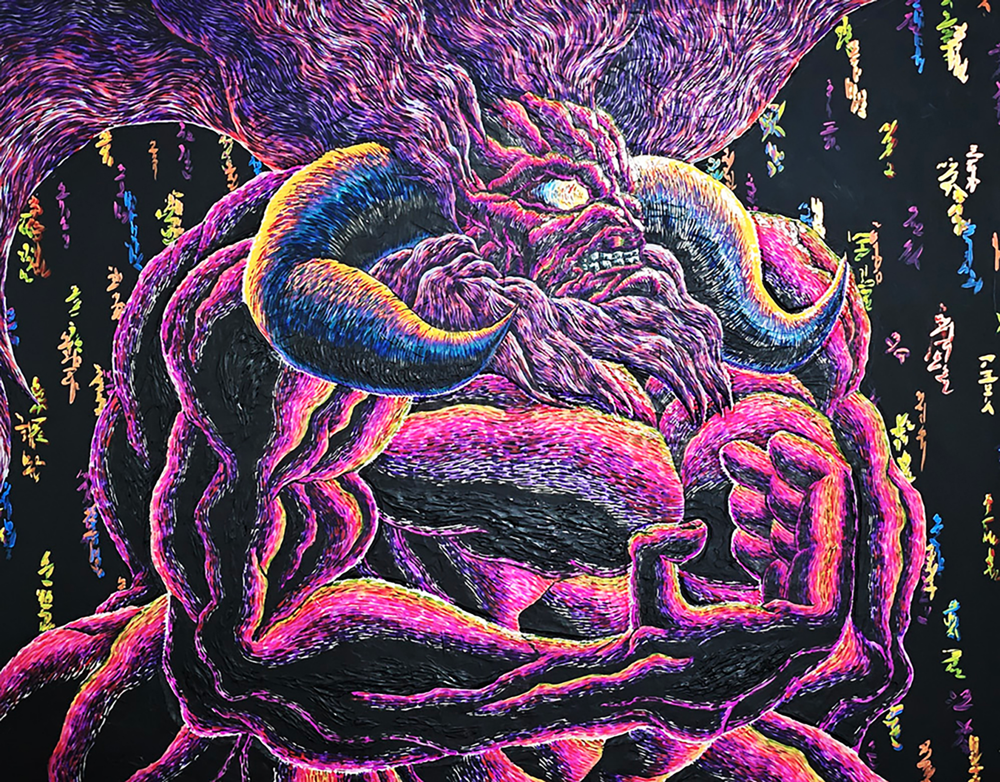 DR oud - Acrylic on Canvas 116.8x91cm by Kang Hoon, Korean Contemporary Art 2024