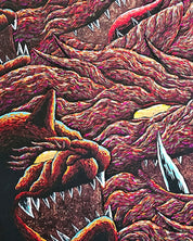 DR oud_KANGHOON surface detail - Acrylic on Canvas by Kang Hoon, Korean fine art 2023