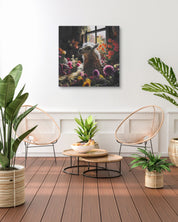 korean art, Dream House - DOKHBI ARTWORKS Painting Yun Song - A ARTWORKS dokkaebi dokebi k - art Dream House by Yun Song - A displayed in modern living room, original Korean painting 2024 DOKHBI