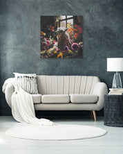 korean art, Dream House - DOKHBI ARTWORKS Painting Yun Song - A ARTWORKS dokkaebi dokebi k - art Korean contemporary painting Dream House by Yun Song - A, interior wall art decor DOKHBI