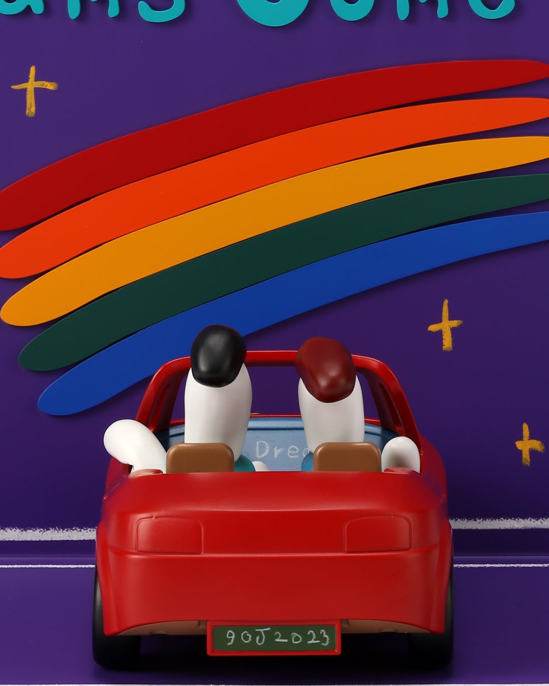 korean art, Dreams Come True - DOKHBI Jung Seyoon Mixed Media Sculptures & Statues